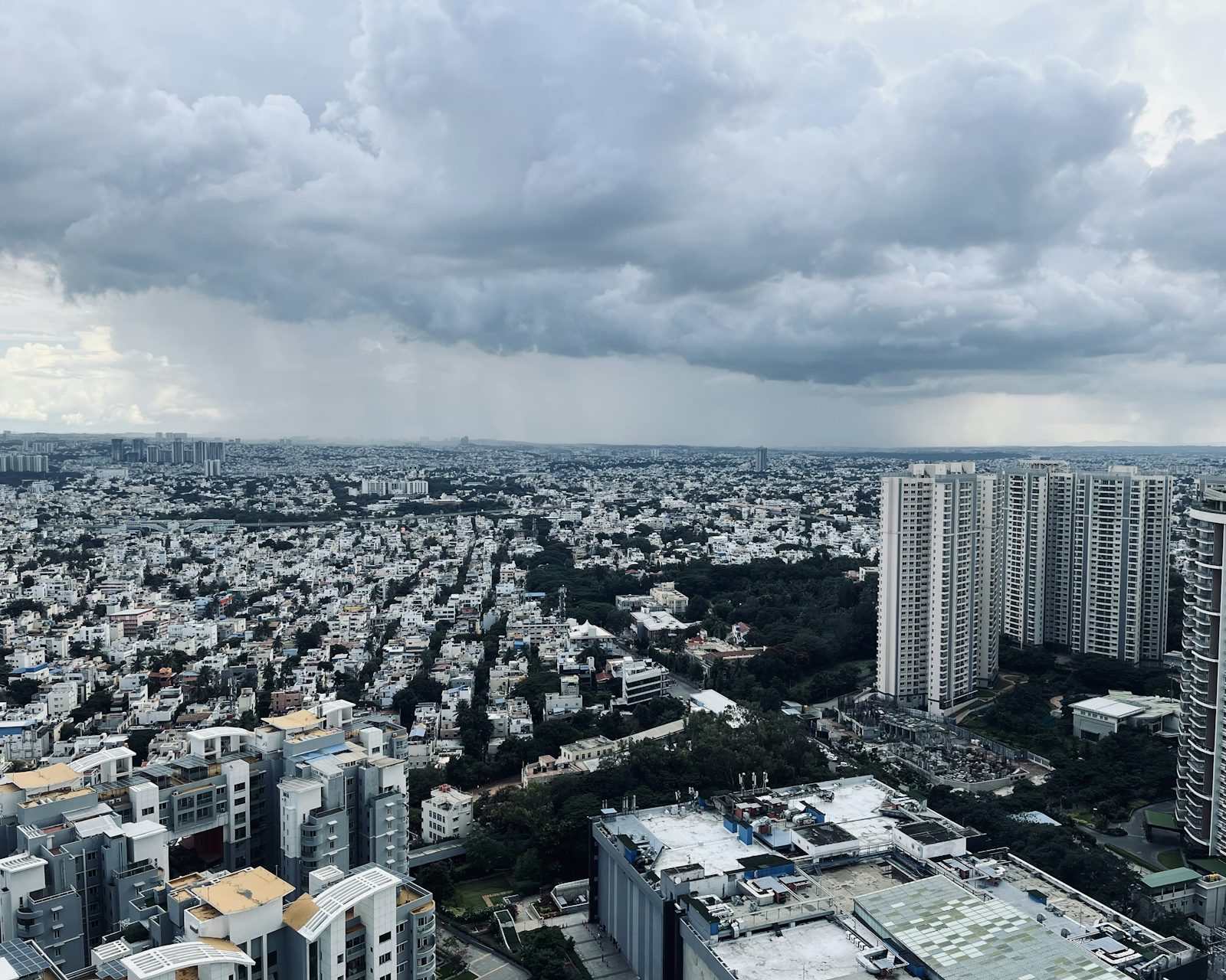 Bengaluru from above by day