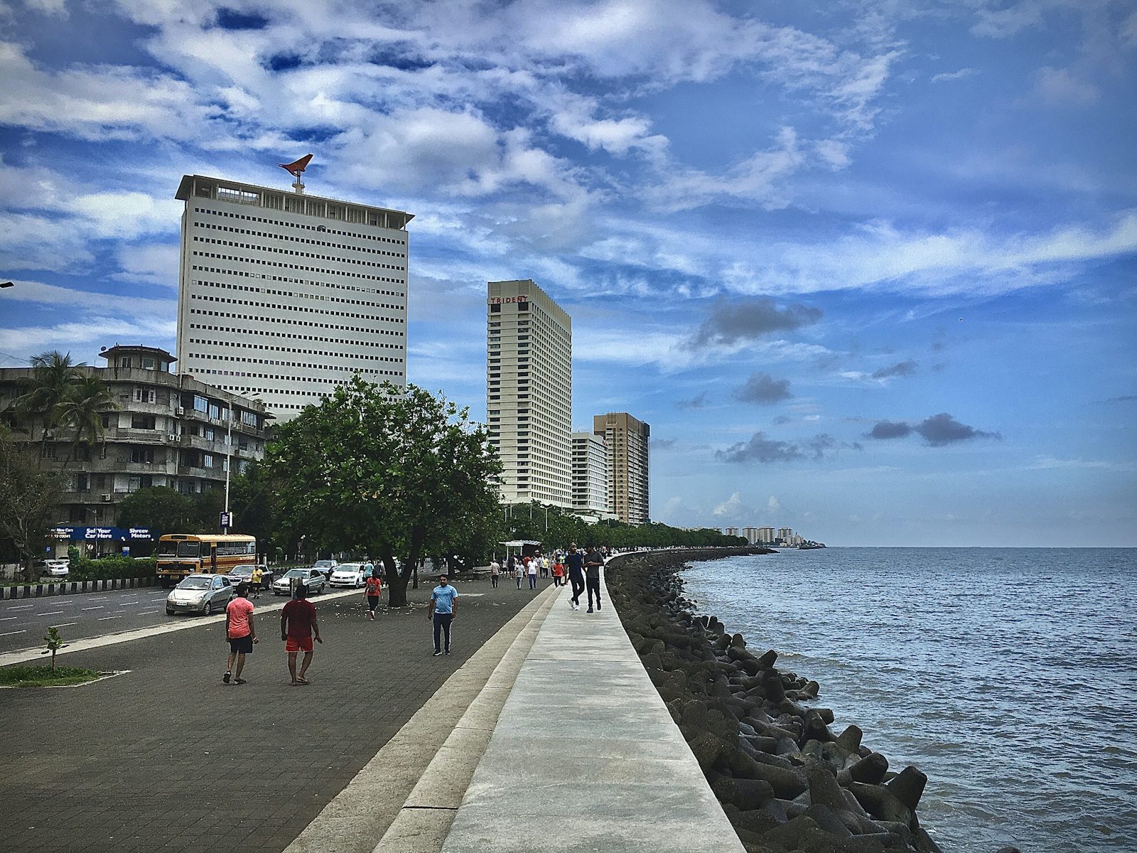 The seafront promenade, Mumbai